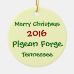 Pigeon Forge Tennessee Holiday Christmas Ornament at Zazzle
