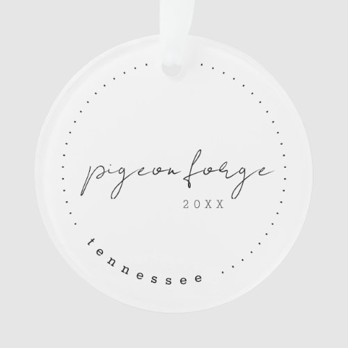 Pigeon Forge Tennessee Travel US Simple Ornament