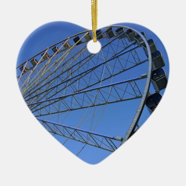 Pigeon Forge Wheel Ceramic Ornament (Front)