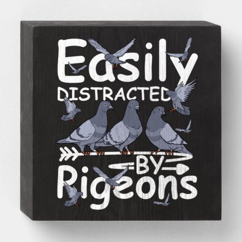 Pigeon Gifts Men Women Pigeon Breeding Pigeon Wooden Box Sign