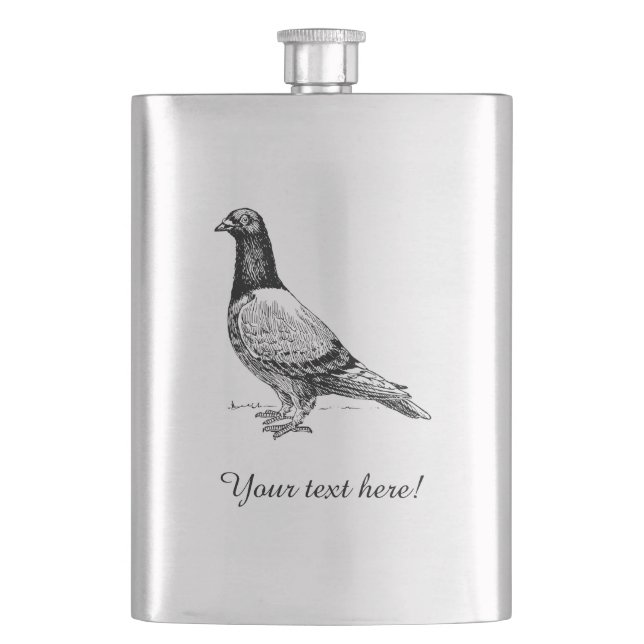 Pigeon Hip Flask (Front)