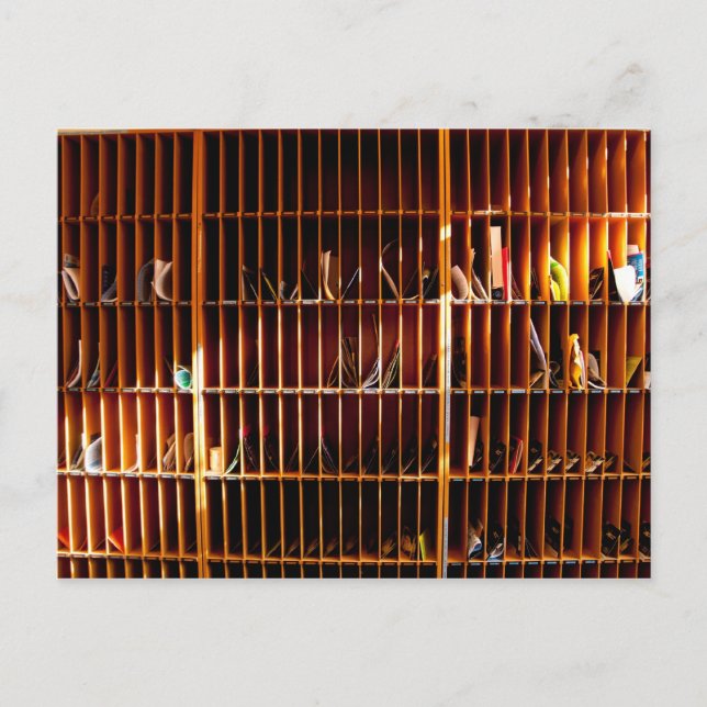 pigeon hole in Computer Science Postcard (Front)