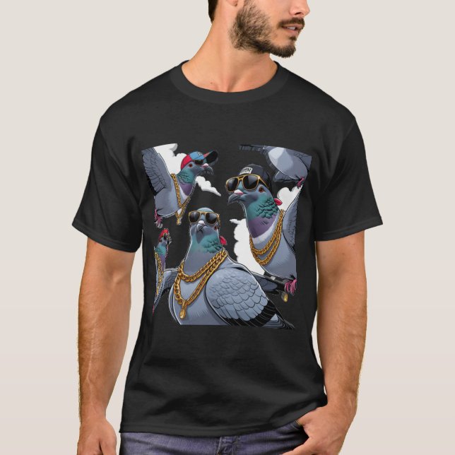 Pigeon Hood T-Shirt (Front)