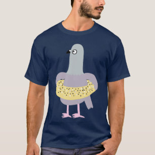 Pigeon in an Everything Bagel T-Shirt