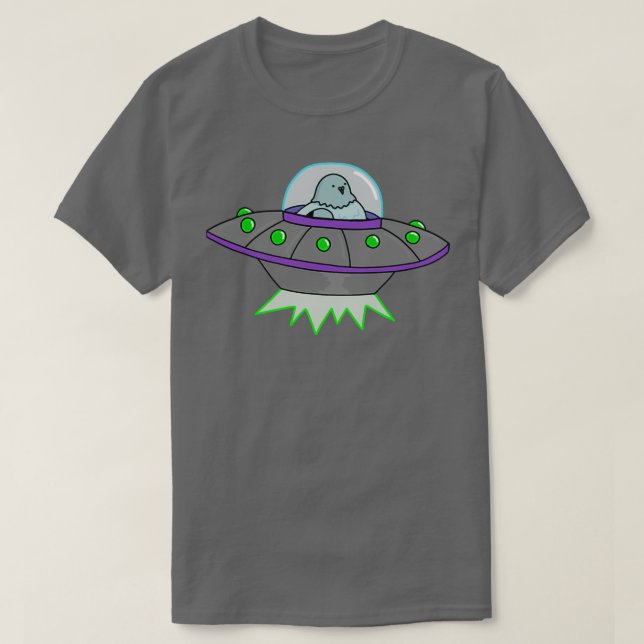 Pigeon in an UFO 2 T-Shirt (Design Front)