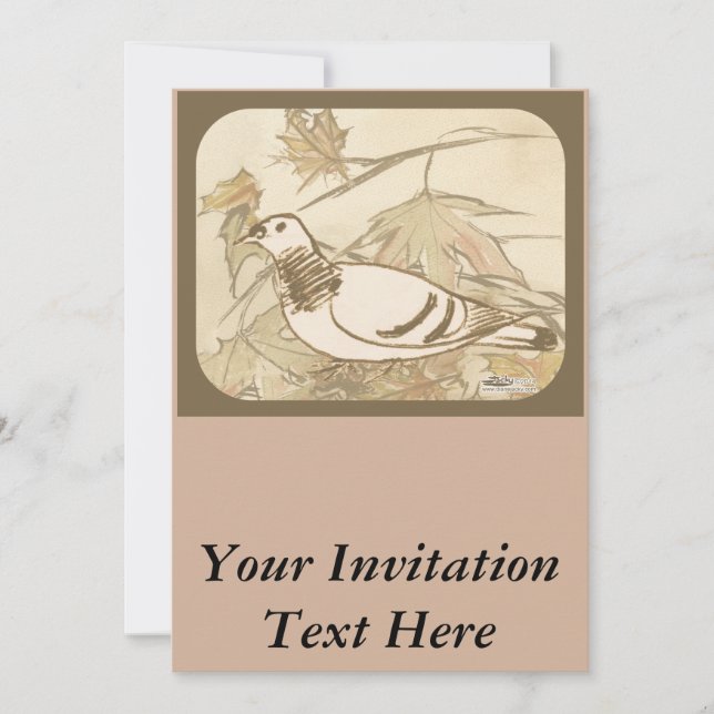 Pigeon In the Woods Invitation (Front)