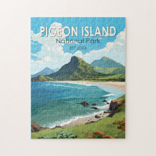 Pigeon Island National Park Saint Lucia Travel Art Jigsaw Puzzle