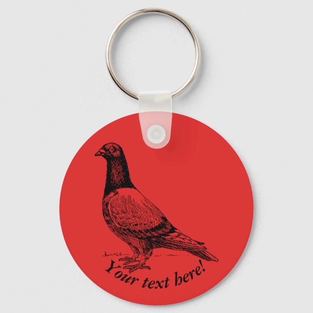 Pigeon Keychain (Front)