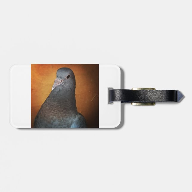 Pigeon Luggage Tag (Back Horizontal)