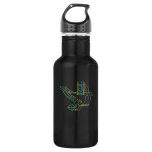 Pigeon Outline Design for Pigeon Lovers Stainless Steel Water Bottle