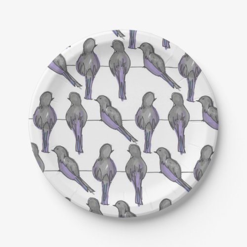 Pigeon Pals Print Paper Plates