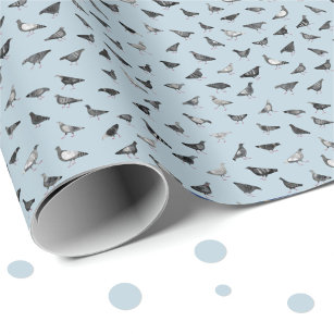 Pigeon Pattern Wrapping Paper