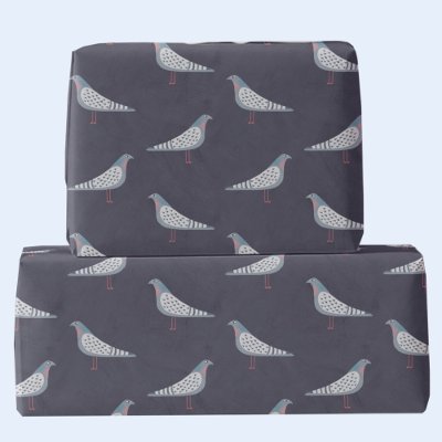 Pigeon Pattern Wrapping Paper