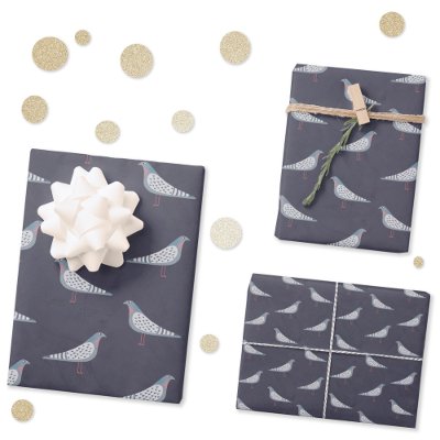 Pigeon Pattern Wrapping Paper Sheets