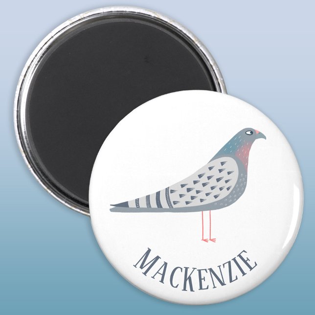 Pigeon Personalized Magnet (Pigeon personalized name magnet)