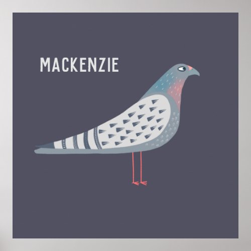 Pigeon Personalized Poster