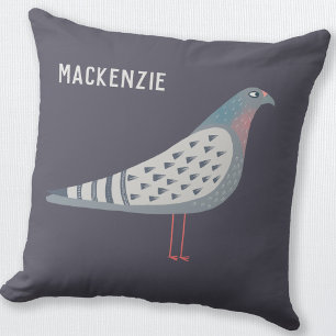 Pigeon Personalized Throw Pillow
