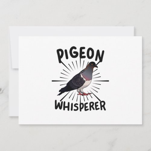 Pigeon _ Pigeon Whisperer  Holiday Card