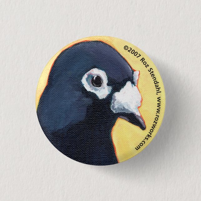 pigeon pinback button (Front)