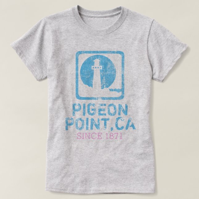 Pigeon Point California DS T-Shirt (Design Front)