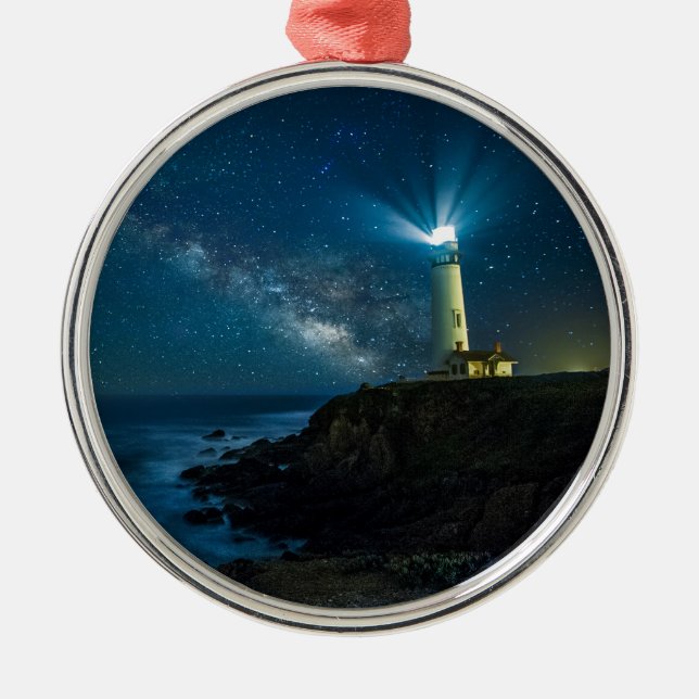 Pigeon Point Light Station California Metal Ornament (Front)