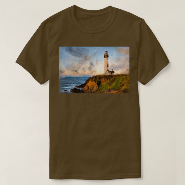 Pigeon Point Lighthouse 3 T-Shirt (Design Front)