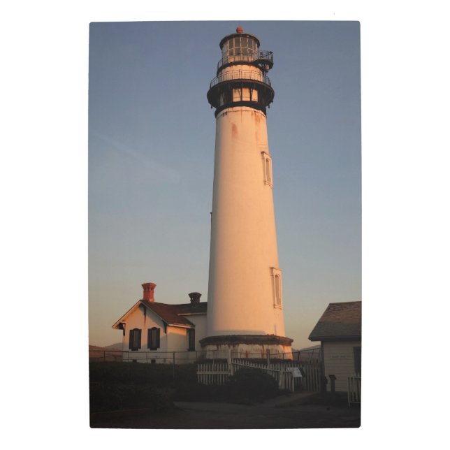 Pigeon Point Lighthouse California Coast  Metal Print (Front)