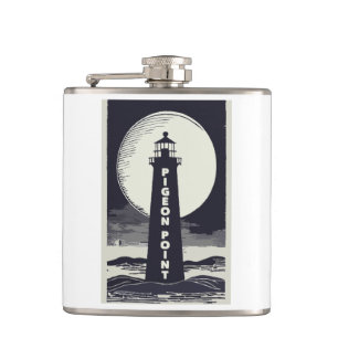 Pigeon Point Lighthouse California Moon Flask