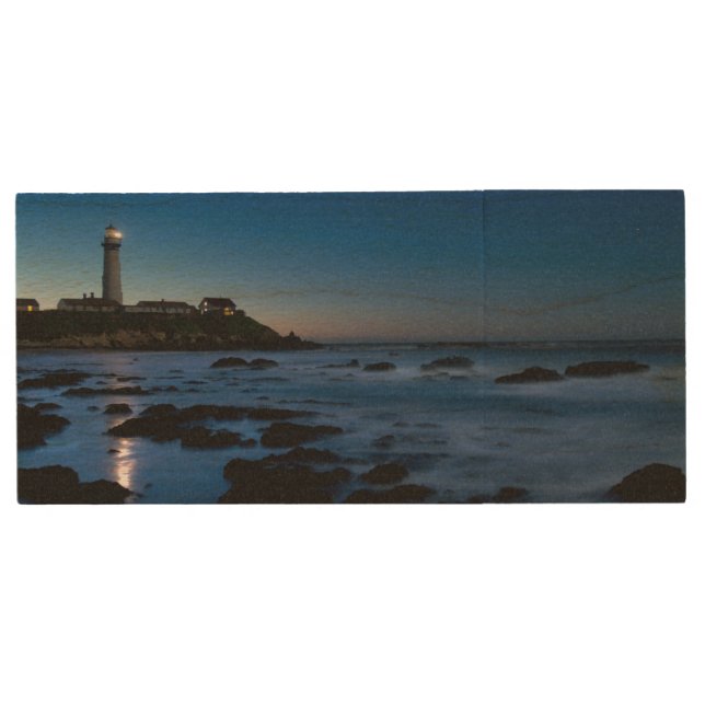 Pigeon Point Lighthouse | Half Moon Bay, Ca Wood Flash Drive (Front)