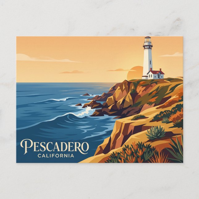 Pigeon Point Lighthouse USA Postcard (Front)