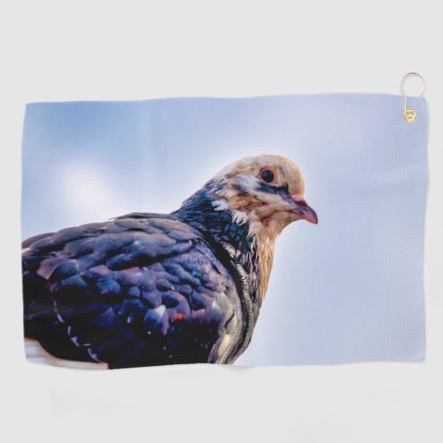Pigeon Portrait Golf Towel