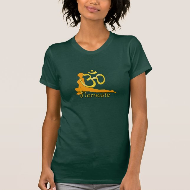 pigeon-pose, namaste T-Shirt (Front)
