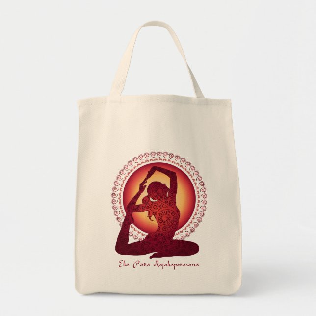 Pigeon Pose Tote Bag (Front)