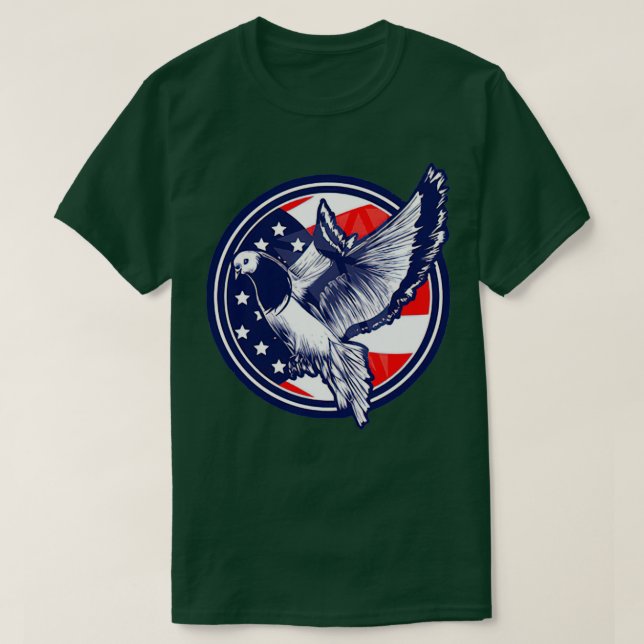 Pigeon Racing 9 T-Shirt (Design Front)