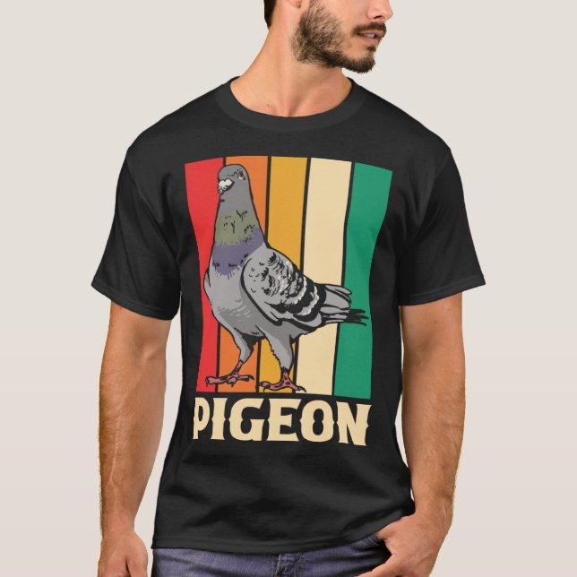 Pigeon Racing Birding Birdwatching Birdwatcher Ret T-Shirt (Front)