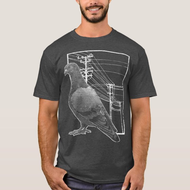 Pigeon Racing Gift Bird Animal Lover Pigeon T-Shirt (Front)