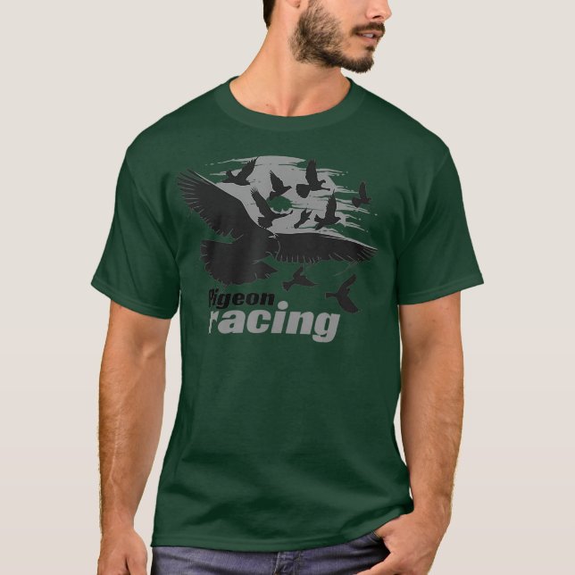 Pigeon Racing Shirt  Classic Bird Racers  Gift (Front)