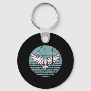 Pigeon Retro Keychain