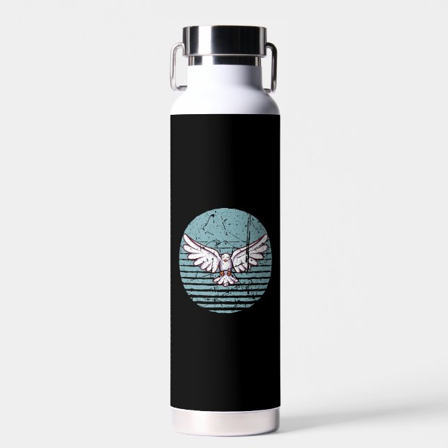 Pigeon Retro Water Bottle (Front)