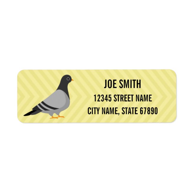 Pigeon Return Address Labels (Front)