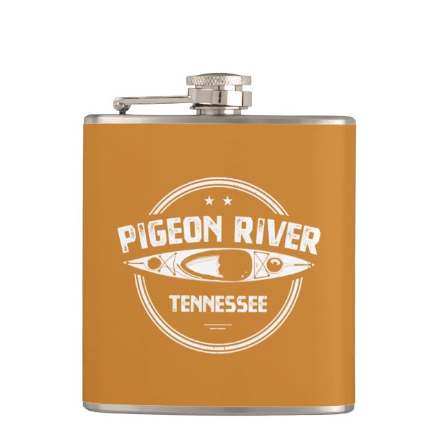 Pigeon River, Tennessee Flask (Front)