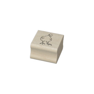 Pigeon rubber stamp, city bird stamp