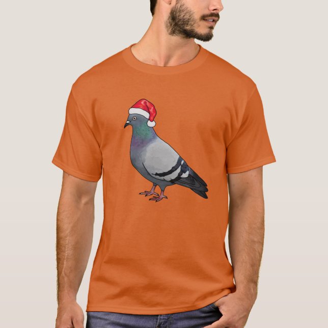 Pigeon Santa family T-Shirt (Front)