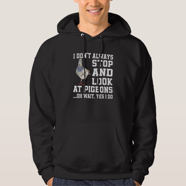 Pigeon   Saying Love Dove And Bird Hoodie (Front)