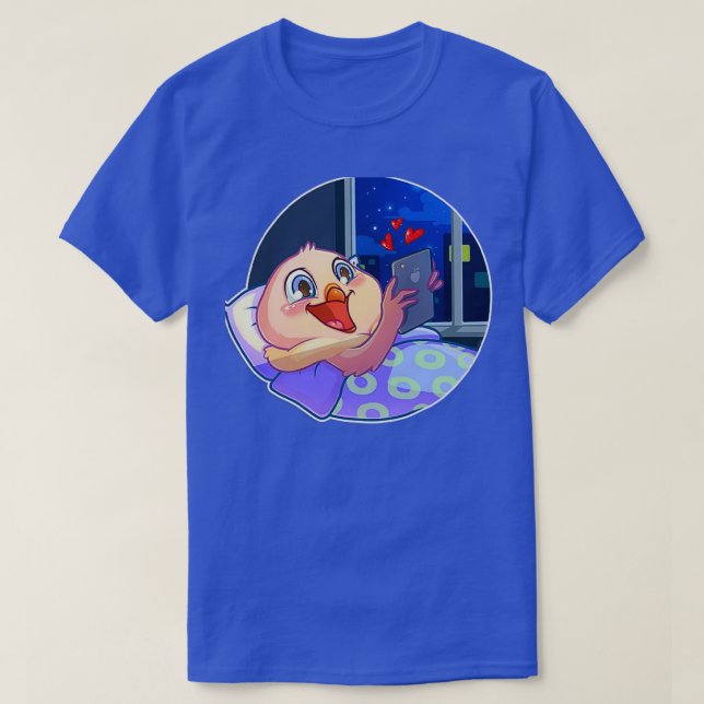Pigeon Sleeping T-Shirt (Design Front)