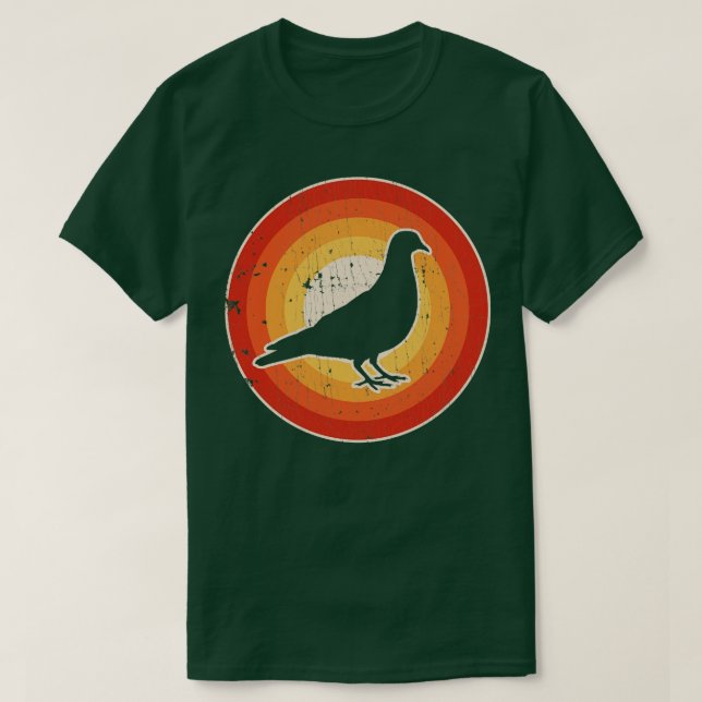 Pigeon Sunset Retro for Men Women Boys Girls Kids  T-Shirt (Design Front)