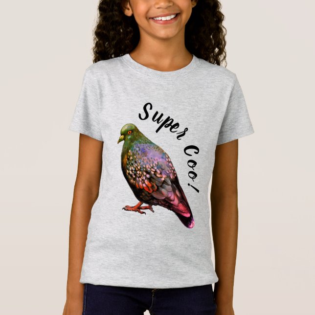 Pigeon, super coo!  T-Shirt (Front)