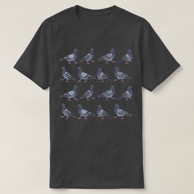 Pigeon Walk 2 T-Shirt (Design Front)