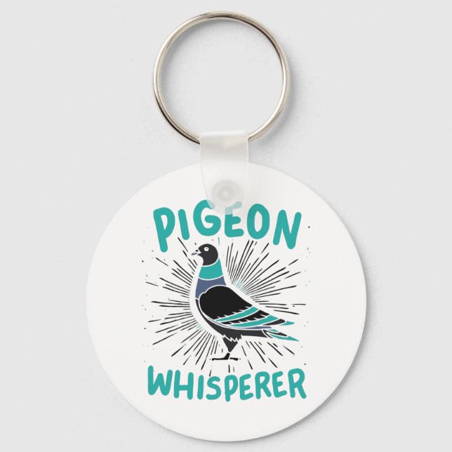 Pigeon Whisperer Keychain (Front)
