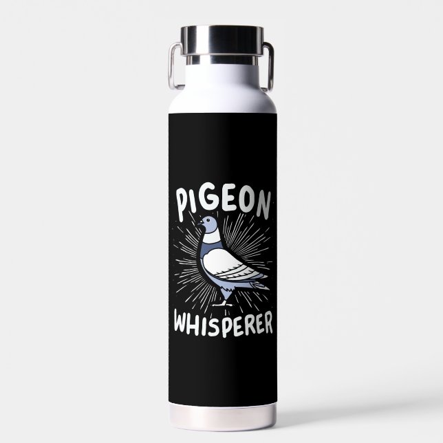Pigeon Whisperer  Water Bottle (Front)